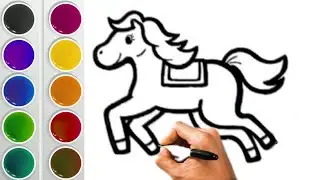 How to Draw Horse | Step by Step || Horse Drawing Very Easy | Animal Drawings #horse #animaldrawing