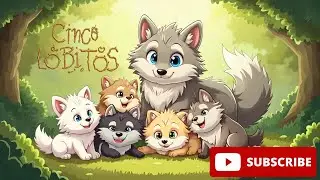 👶🐺CINCO LOBITOS TIENE LA LOBA😱 / CANCI&Oacute;N INFANTIL #bailar #familia #bebek #ni&ntilde;os #aprender #animales