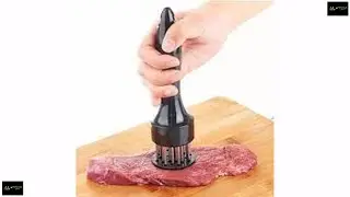 Needle Tenderizer Stainless Steel Professional Meat Prong with Comfort Grip Hand