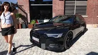 Audi A6 C8 9,5x22 Barracuda Razzer Felgen / Wheels , KW V3 Gewindefahrwerk und JMS Frontspoiler