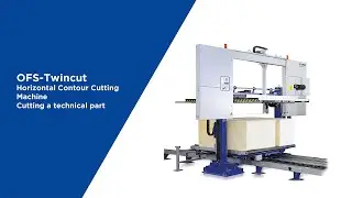 OFS-Twincut Horizontal contour cutting machine - cutting a technical part - EN