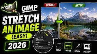 How to STRETCH an Image in GIMP (EASY) – 2026 Tutorial