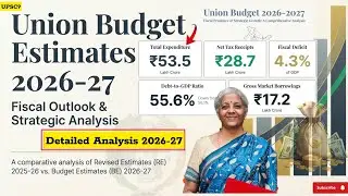 Budget 2026-27 Full Analysis📊 | Fiscal Deficit 4.3%| ₹53.5 Lakh Crore Budget! | Union Budget 2026-27