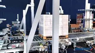Corner applicator/ Applicator of 4 carton edgeboards on load's edges, Robopac