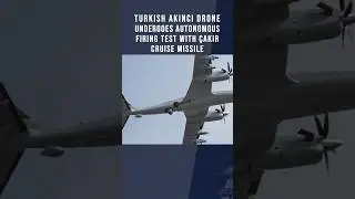 Turkish Akinci undergoes autonomous firing with &Ccedil;akir Cruise Missile #akinci #ucav #paffalcons