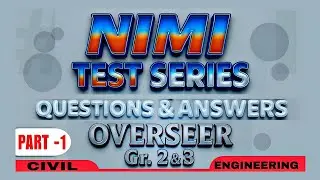  NIMI Questions | Engineering Graphics | civil Engineering psc| Overseer |Civil tips psc class #nimi