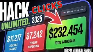 Earn $200/- Monthly 🤑 || Unlimited Click Trick || New & Best 8$CPM URL Shortener in 2025