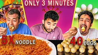40 eggs with  noodles to eating with in 3 minutes??/ can we finished?//nepalitaste @nepalitaste04