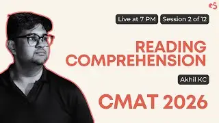 Reading Comprehension for CMAT 2026 | Session 2 of 12 | CMAT Final Sprint Course