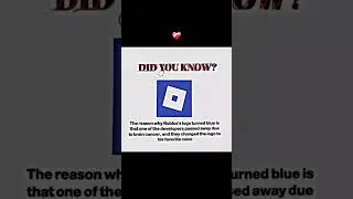 Roblox logo changed from black to blue | 💔Sad truth reveals | #roblox #bloxfurit #logo #notpup81