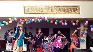 M.p girl inter college farewell party dance