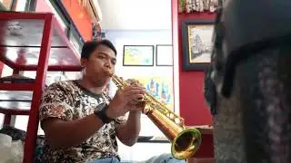 What a wonderful world reggae version cover by kak toto ( soprano saxophone )