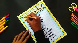 Months of the Year Chart | 12 Months of Year Drawing | Months Name Chart | Months Name Chart Ideas