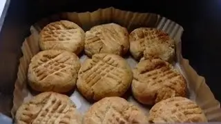 Арахисовое печенье без сахара для аэрофритюрницы #выпечка #foodvlog