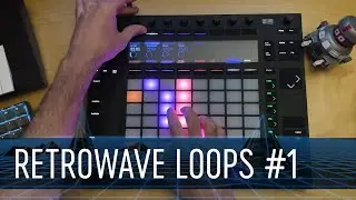 Retrowave Loops #1 - Assembling a synthwave track live with Ableton Push