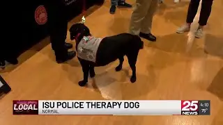 New therapy dog at ISU Police aims to make mental health less &lsquo;ruff&rsquo; for students