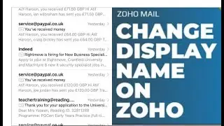 How to change display name in zoho mail urdu | hindi | zoho mail mein email name kaise change kare