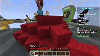 jogando bedwars no mush
