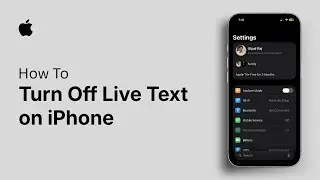 Как отключить живой текст на iPhone