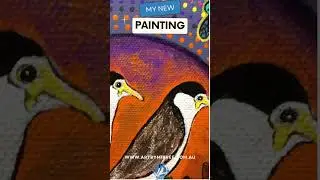 New Australian Masked Lapwing Original Art by Mirree