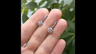 Серьги из медицинского сплава с цирконием, Xuping арт.090923-4  #accessories #shortsclip #бижутерия