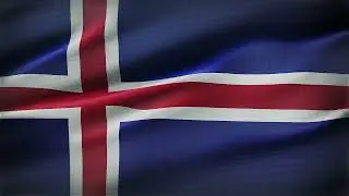 🚩Iceland Flag Waving | GREEN SCREEN & CHROMA MATTE🚩