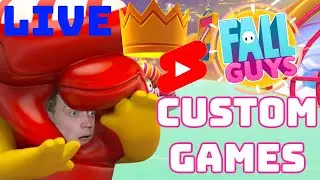 LIVE - PLAYING FALL GUYS CUSTOM GAMES! ANYONE CAN PLAY! VERTICAL STREAM