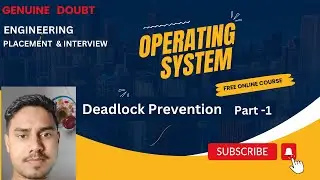 2.5  Deadlock Prevention  || Avoid Deadlock || Deadlock Handling  part -1 By :- Ajay Kumar Jha #os