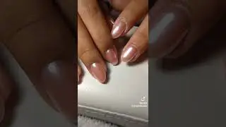 unghie effetto specchio 🤍🤍🌹🥰🥰#nailart #nails #u&ntilde;as #unghiegel #specchio#manicure #refill #onicotecni