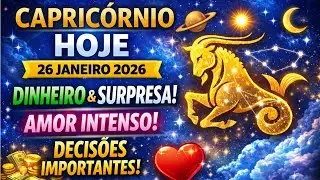 CAPRICÓRNIO HOJE ♑ 26 DE JANEIRO DE 2026 | SURPRESAS, DINHEIRO, AMOR E DECISÕES IMPORTANTES