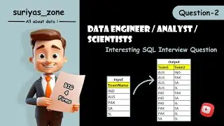 2) Big4 SQL Interview Question | Interesting Data Analyst and Data Engineer Interview Question !