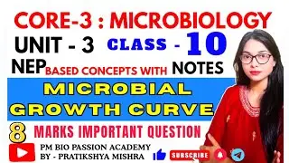 🎯CLASS-10 || MICROBIAL GROWTH CURVE  || MICROBIOLOGY || ZOOLOGY || UNIT - 3|| By- Pratikshya Mishra