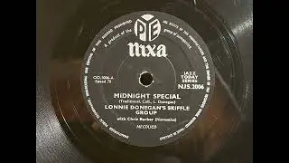 1956 LONNIE DONEGAN'S SKIFFLE GROUP - Midnight Special PYE NIXA JAZZ TODAY SERIES 10