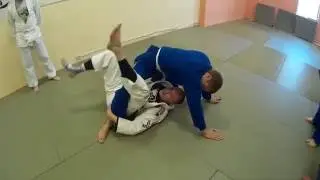 The basic movement in the Deep Half Guard and 1 sweep