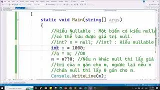 C#-SE1757: Buổi 5: Nullable, var, dynamic, class generic, method  generic, interface generic