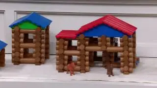 Lincoln Logs 153 piece Retro Edition Tin & Figures on QVC