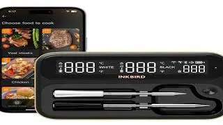 A must-have product! INKBIRD Dual Mode Wireless Meat Thermometer,Long Short Probe Combo,Backlit HD