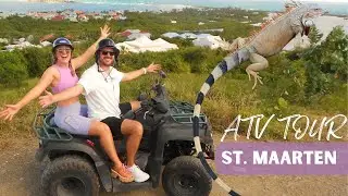 St. Maarten ATV Tour- Maho Beach Airplanes, Moses Walk, and Iguanas! NCL Cruise Port Stop