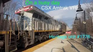 CSX Amtrak VRE on a very busy day 1/7/2025 @calebtrains2261