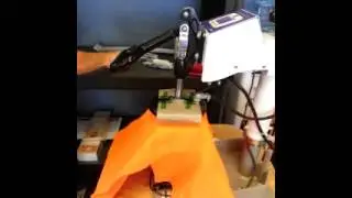 Direct to Garment and Reflective Graphics application On Safety orange Shirt