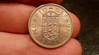 UK 1966 ONE SHILLING Coin VALUE - Queen Elizabeth II 1966 One Shilling Coin WORTH?