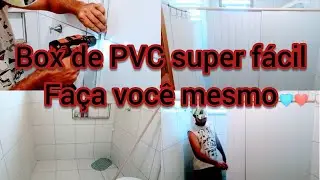 BOX DE PVC PARA BANHEIRO (super fácil e barato pra fazer)