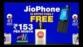JIO FEATUR PHONE LUNCHED  FREE -153 PLANE -INDIA KA SMART PHONE