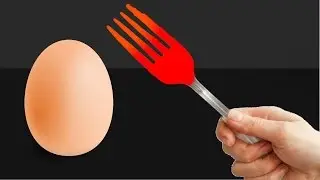 EXPERIMENT Glowing 1000 degree FORK VS EGG!!!! (MEME)