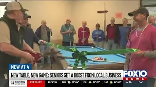 The Billiard Club donates pool table to Connie Hudson Senior Center