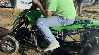Hit a rut almost lost it. #backyardmafia #atvracing #dirtdrags #sanddrags #dragracing #dirtracing
