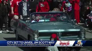 Cincinnati officials to unveil &lsquo;Jim Scott Way&rsquo; at start of Opening Day Parade route