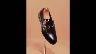 Black Horsebit Loafers for Men,