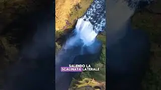 💯 SK&Oacute;GAFOSS 🇮🇸 | UNA DELLE CASCATE PI&Ugrave; POTENTI D&rsquo;ISLANDA 💦🌈 | #shorts #viaggi #travel