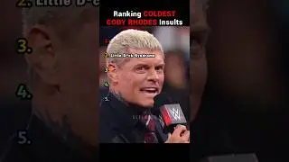 Ranking The COLDEST Cody Rhodes Insults! 🔥